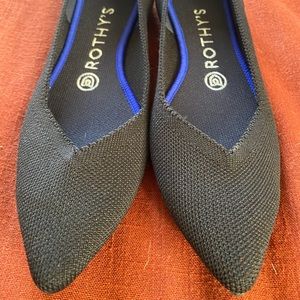 Rothy's Black and Blue Flats